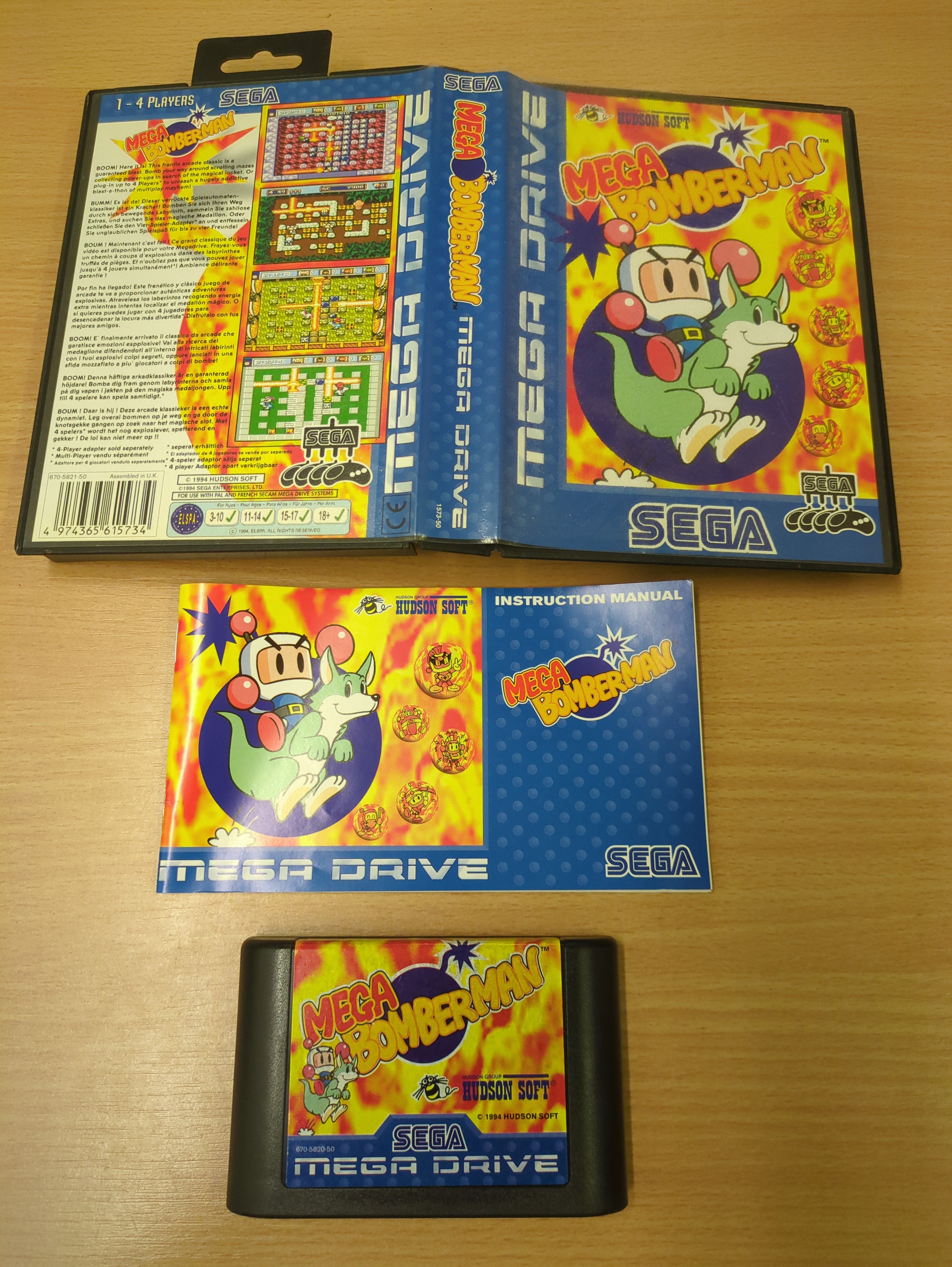 Mega Bomberman Sega Mega Drive game Mega Bomberman Sega Mega Drive game